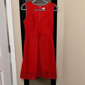 J. Crew Bold Red-orange Dress